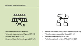 Bagaimana para murid bermisi?
 