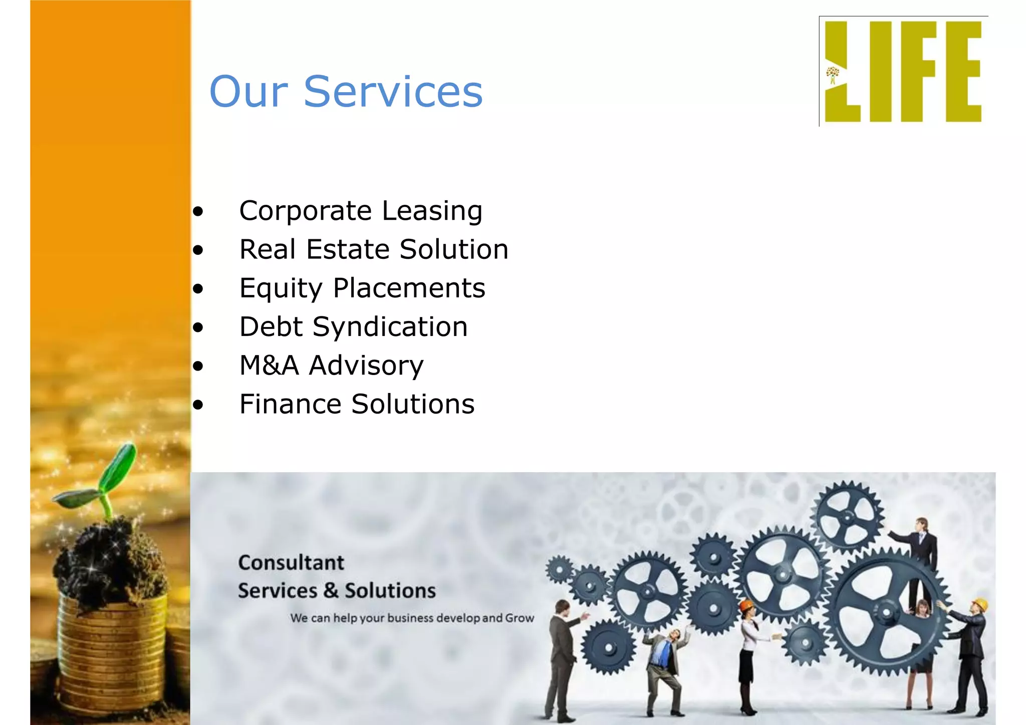 leasing investments and financial excellence PPT