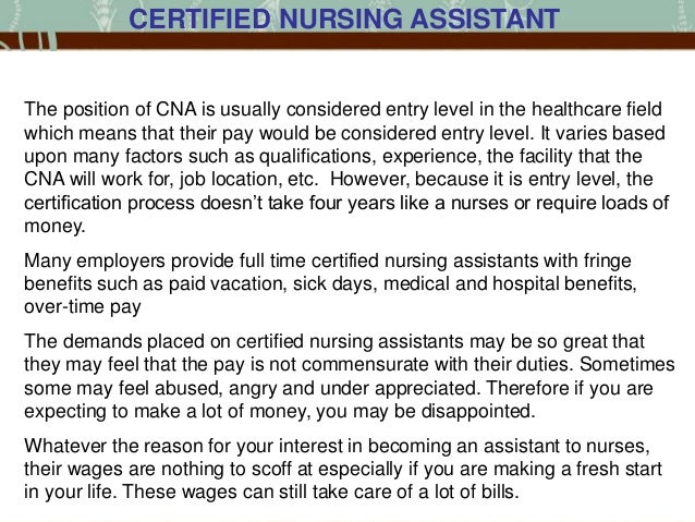Life of a Certified Nursing Assistant in the US