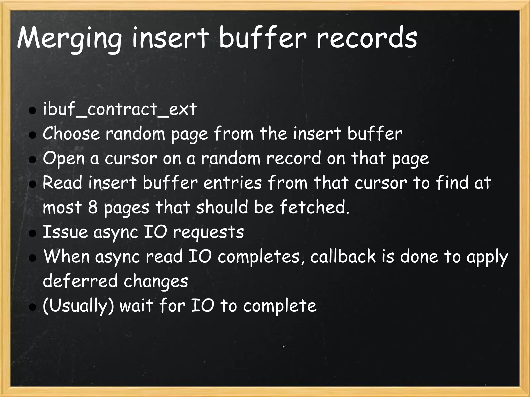 Life Of A Dirty Page Inno Db Disk Io
