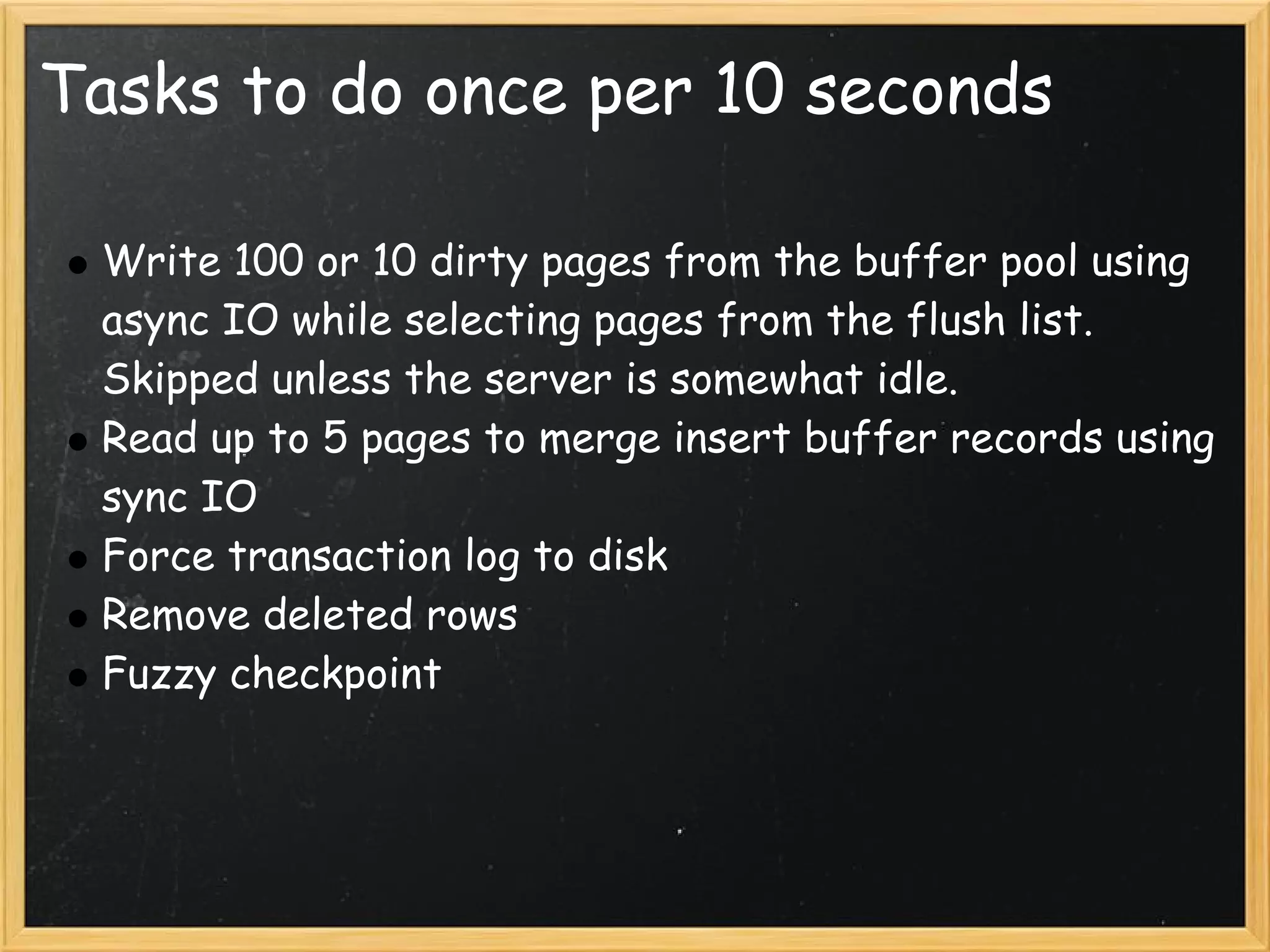 Life Of A Dirty Page Inno Db Disk Io