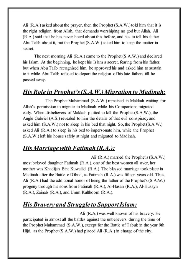 Life of Ali Ibn Talib | PDF