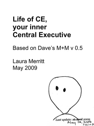 Life of CE,  your inner  Central Executive Based on Dave’s M+M v 0.5 Laura Merritt May 2009 