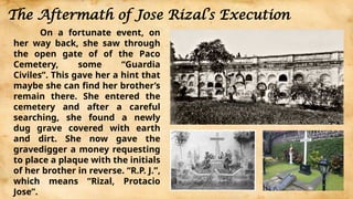 Rizal's Journey from Fort Santiago to his Execution in Bagumbayan | PPTX