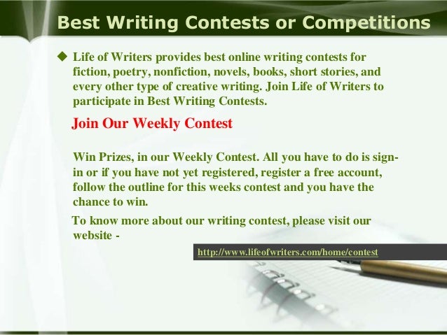Free online story writing contests