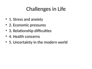 Life challenges for the poor_Overview.pptx