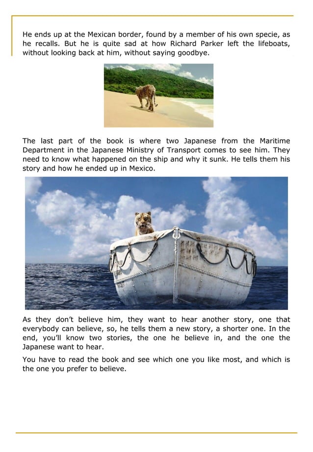 Sparknotes The Life Of Pi