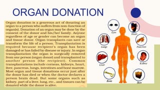 ORGAN DONATION
 