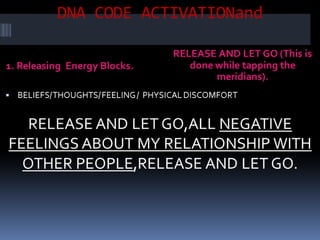 LIFE PROGRAMMING AT CELLULAR DNA LEVEL