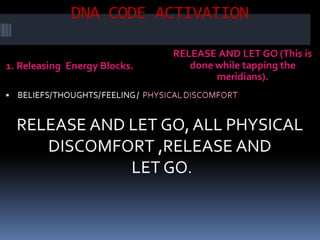 LIFE PROGRAMMING AT CELLULAR DNA LEVEL