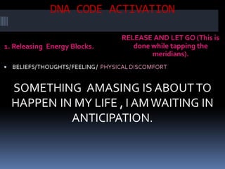 LIFE PROGRAMMING AT CELLULAR DNA LEVEL