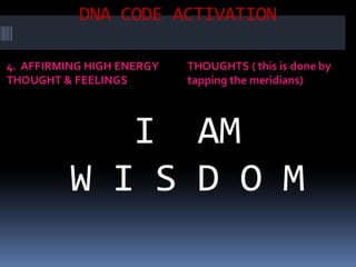 LIFE PROGRAMMING AT CELLULAR DNA LEVEL