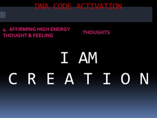 LIFE PROGRAMMING AT CELLULAR DNA LEVEL