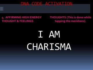 LIFE PROGRAMMING AT CELLULAR DNA LEVEL