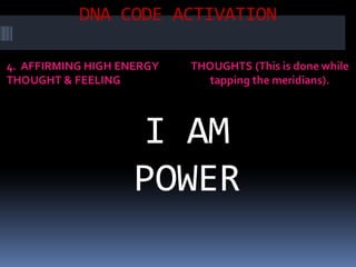 LIFE PROGRAMMING AT CELLULAR DNA LEVEL