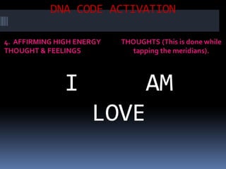 LIFE PROGRAMMING AT CELLULAR DNA LEVEL