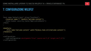 Come installare Liferay 7.2 GA2 su WildFly 16 + Oracle Database 19c
