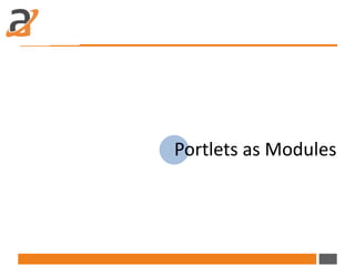 Modules as Portlets
MVC Portlet
Customize Portlet Configuration
Portlet Provider Template
 