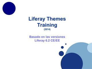 Liferay Themes
Training
(2014)
Basado en las versiones
Liferay 6.2 CE/EE
 