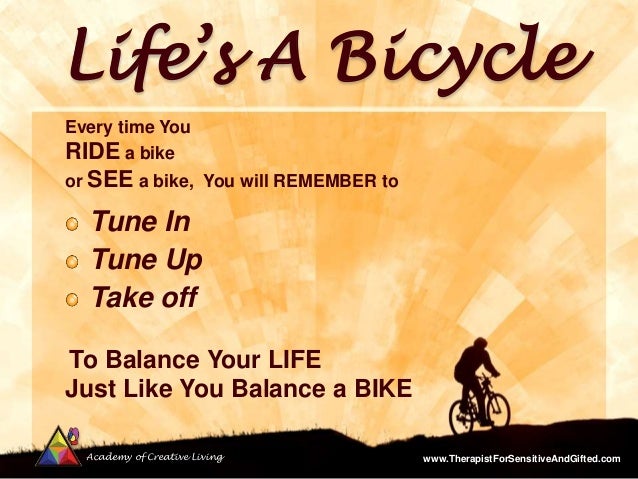 Bicycle Tune Up >> Lifes a-Bicycle - How to Balance Your Life Like You ... Bicycle Tune Up >> Lifes a-Bicycle - How to Balance Your Life Like You ...