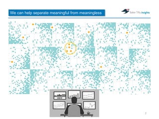 7
We can help separate meaningful from meaningless
 