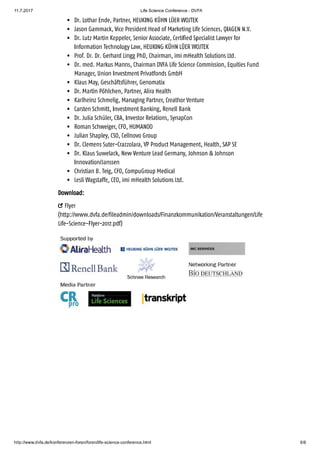 Life science conference   dvfa1