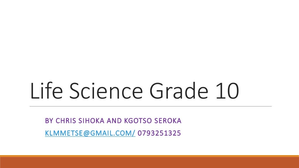 Life science grade 10