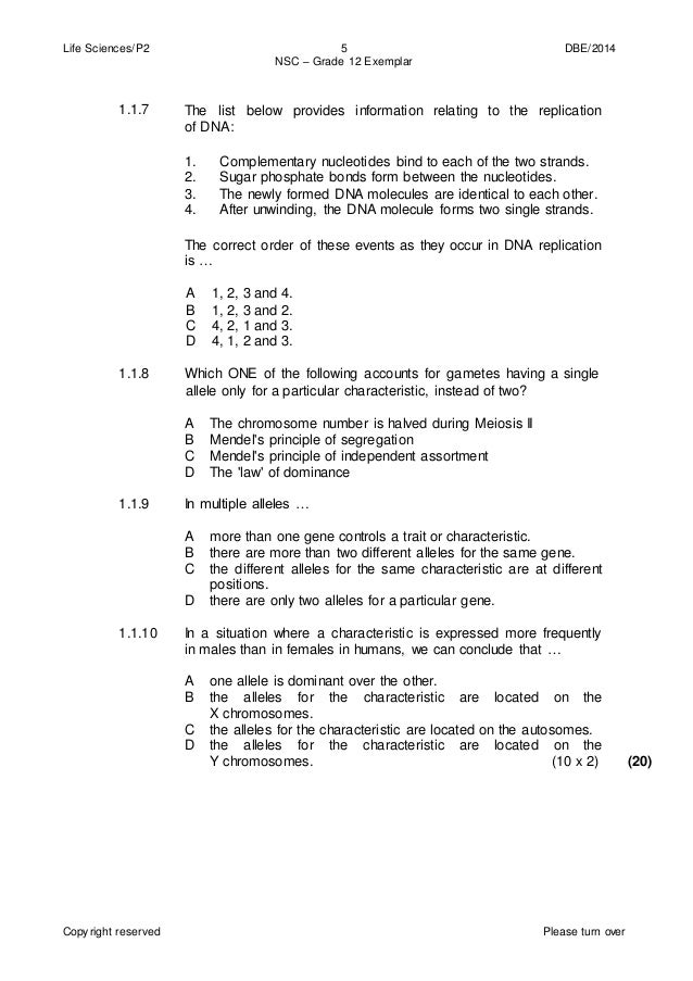 June Exam Life Science Grade 12 2014 Pdf Grade 11 Life Science Paper