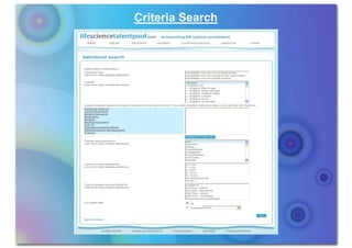 Criteria Search
 