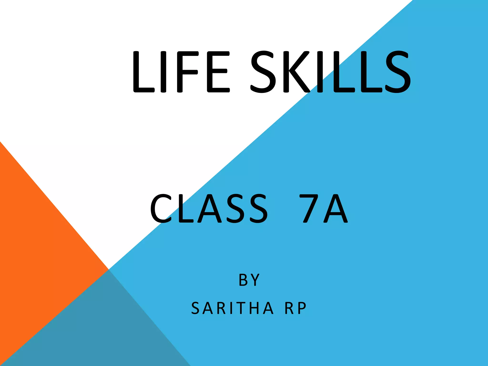 Life skills PPT