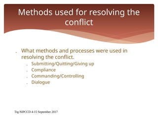 Method For Resolving LIFE SKILLS CONFLICT RESOULTION , prepared for challenges | PPTX