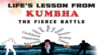 Life’s lesson from
KUMBHA
The Fierce Battle
 