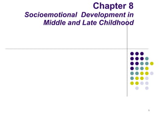 Chapter 8   Socioemotional  Development in Middle and Late Childhood © 2006 Pearson Education/Prentice-Hall Publishing 
