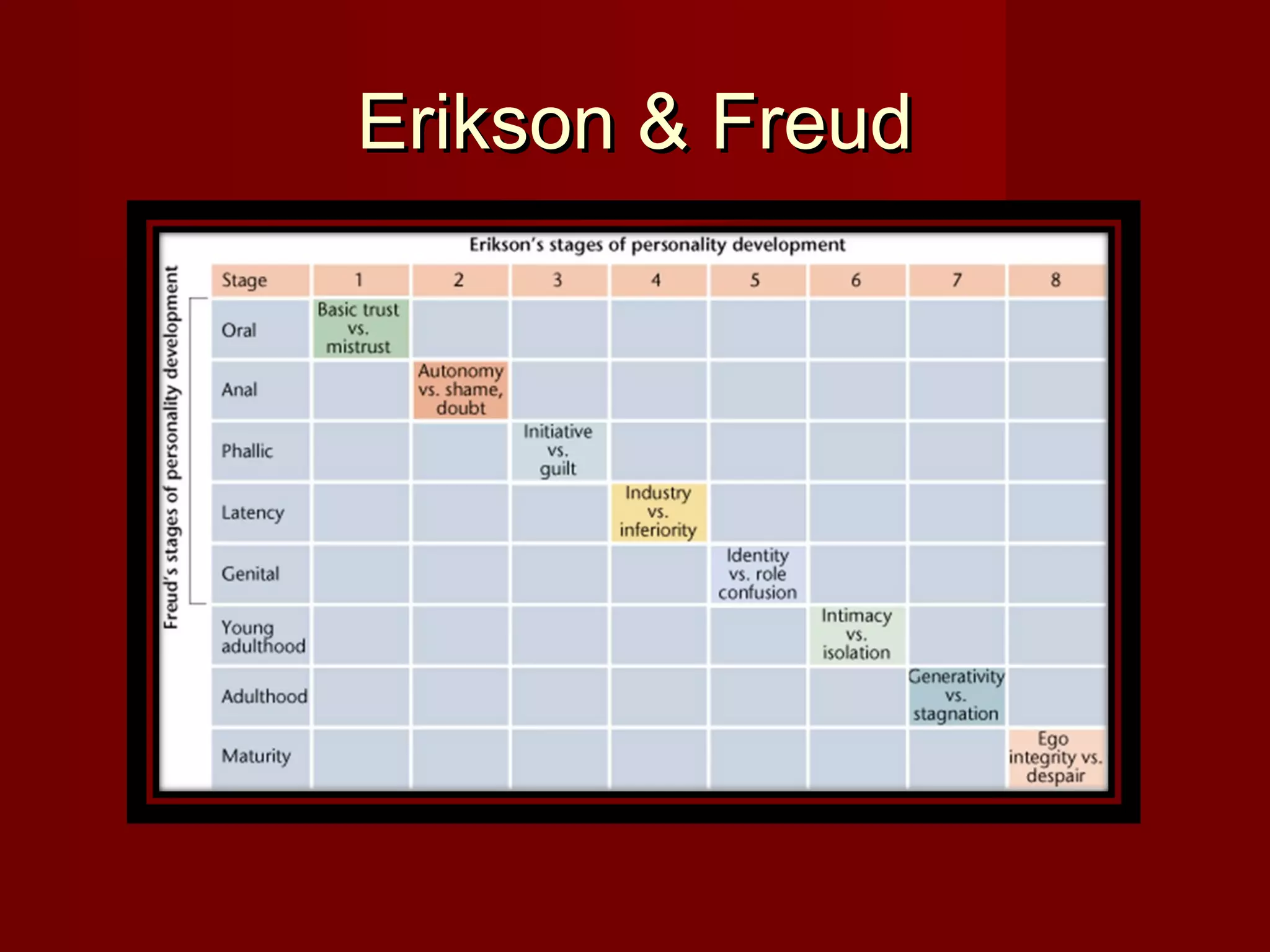 Erikson & Freud

 