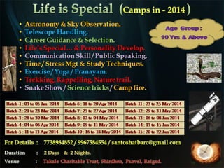 Life's special camp (2014) by santosh takale