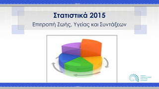 Στατιστικά 2015
Επιτροπή Ζωής, Υγείας και Συντάξεων
 