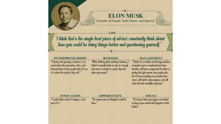 Life's tip from 18 of the world's wealthiest