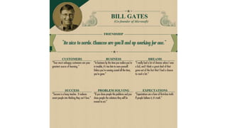 Life's tip from 18 of the world's wealthiest