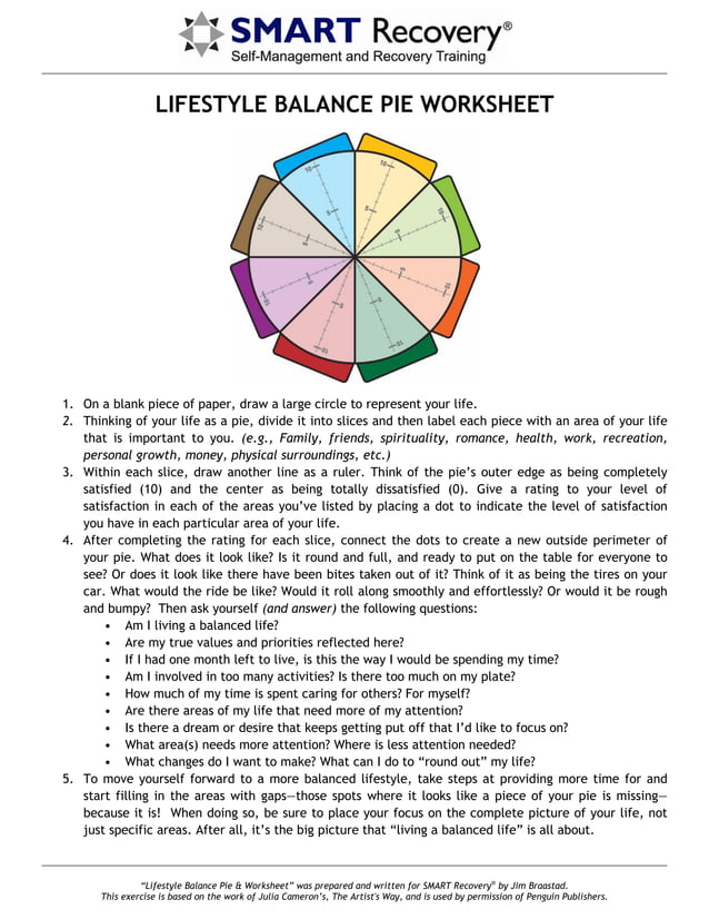 Lifestyle Balance pie e Lifestyle Balance pie e