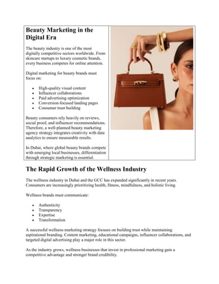 Specialized Marketing Strategies for Lifestyle, Beauty & Wellness ...