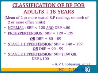 Sub 3 Example Bp Lifestyle and chronic diseases - Dr.Ravi Andrews | PPT