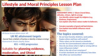 Lifestyle and Moral Principles Primary School Lesson Plan - conforms to ...
