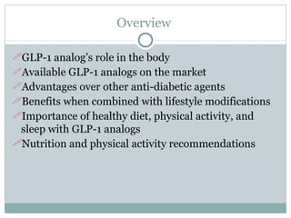 Comprehensive Insights on GLP-1 Analogs and Lifestyle Modifications for ...