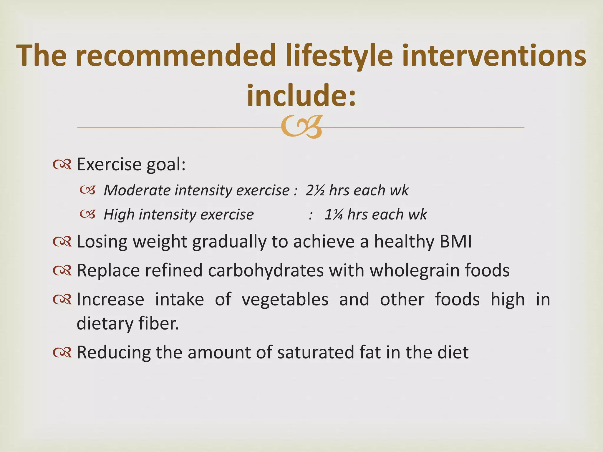 Lifestyle modifications in Diabetes mellitus | PPTX