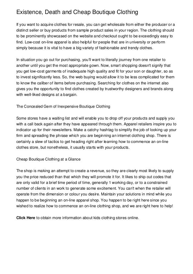 cheap boutique clothing