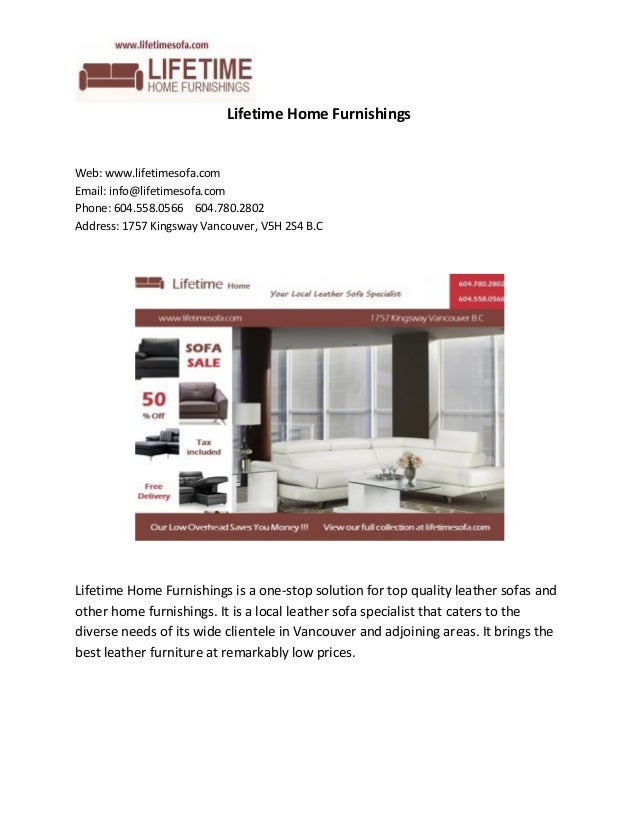furniture specialist vancouver lifetime home furnishings web wwwlifetimesofacom email infolifetimesofa