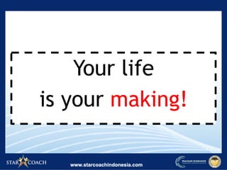 Your life
is your making!
 