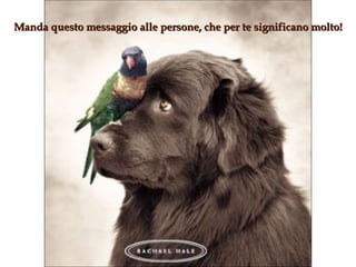 Manda questo messaggio alle persone, che per te significano molto! 