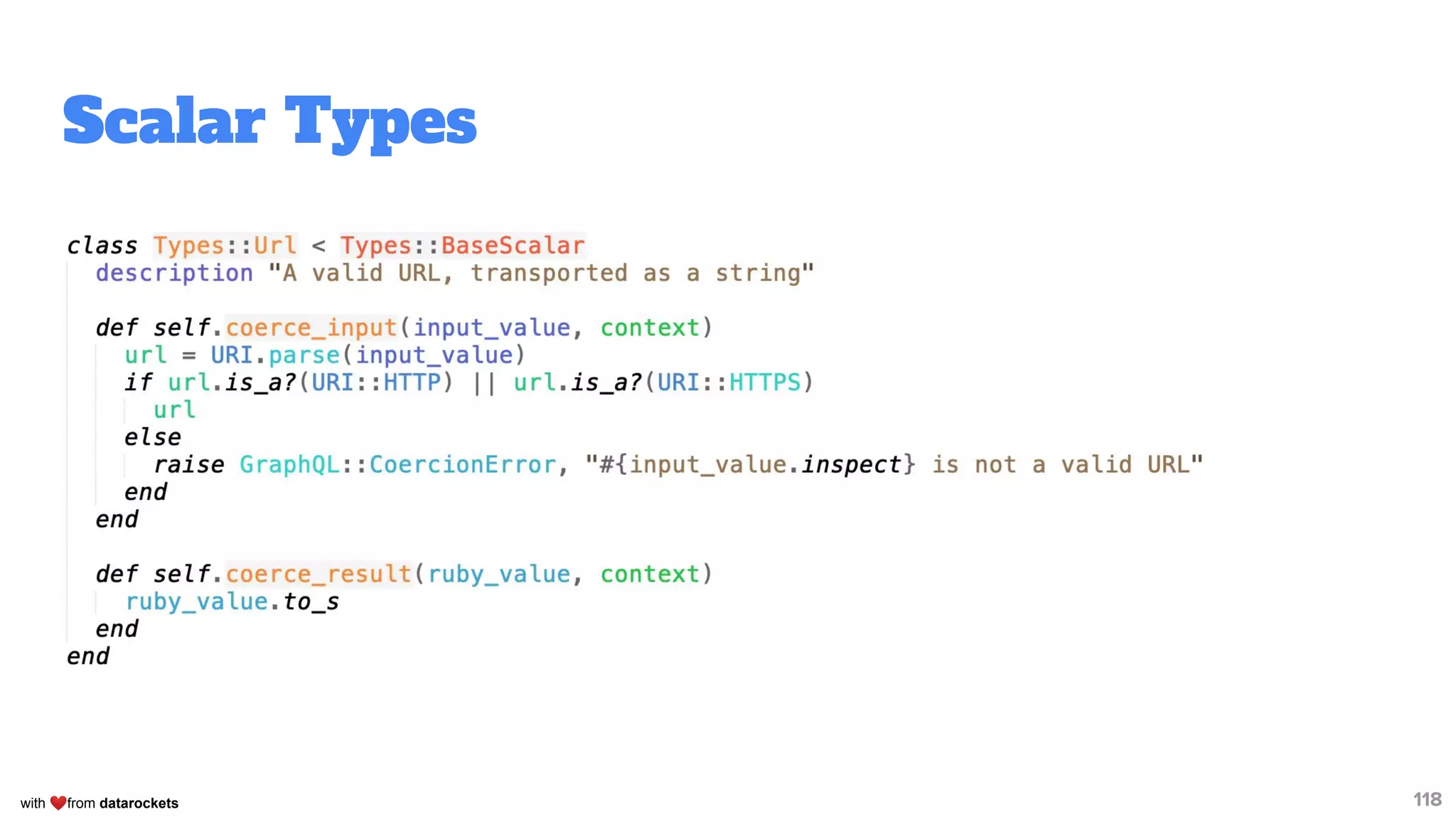 with ❤from datarockets
Scalar Types
118
 