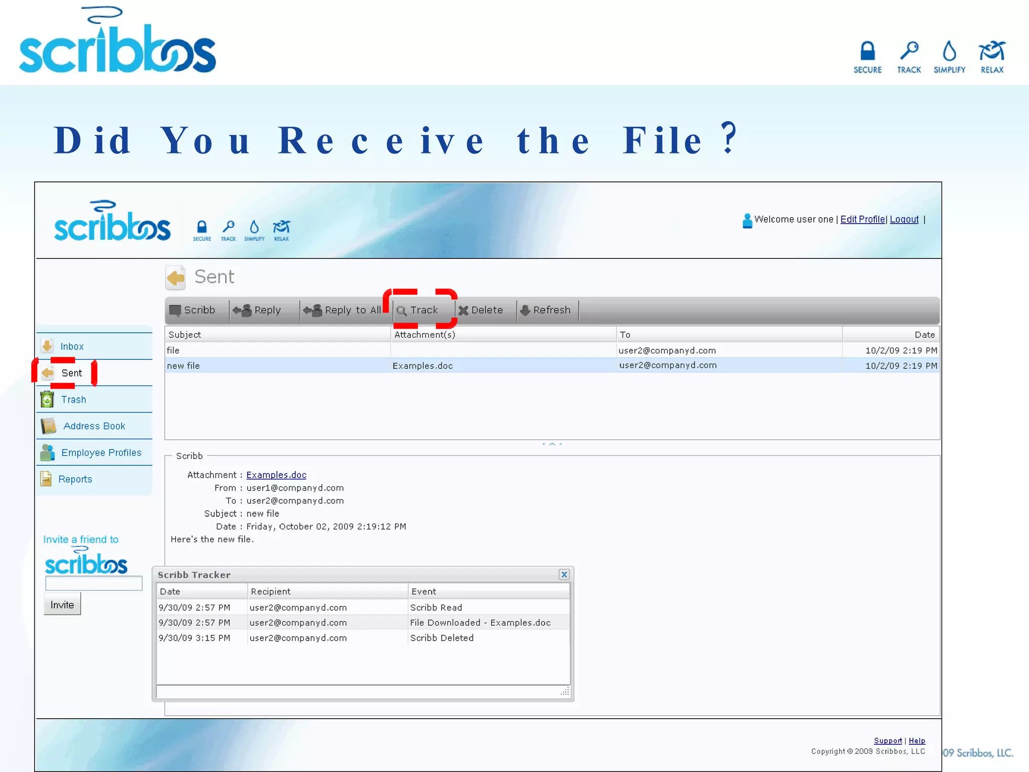 Did You Receive the File? 